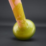 Galle cameo glass fire polished stick vase