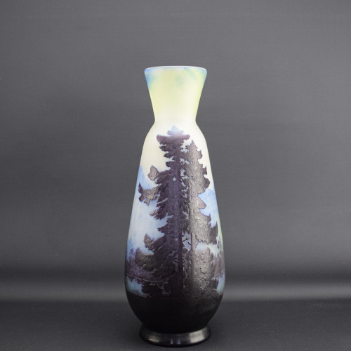 Large Galle Landscape vase C1910