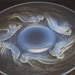Rene Lalique opalescent Ondines plate