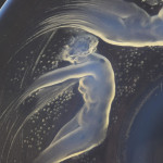 Rene Lalique opalescent Ondines plate