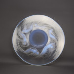 Rene Lalique opalescent Ondines plate