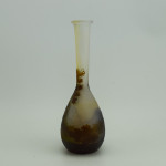 Emile Galle cameo glass Landscape banjo vase