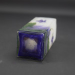 Daum enameled violets vase