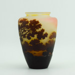 Galle landscape vase