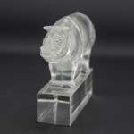 Rene lalique rhinoceros paperweight