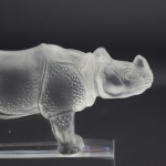 Rene lalique rhinoceros paperweight