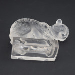 Rene Lalique chat (cat) paperweight