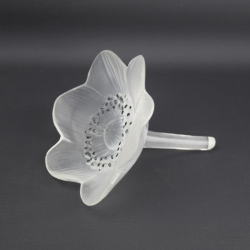 Rene Lalique Anemone ouverte flower paperweight