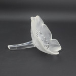 Rene Lalique Anemone ouverte flower paperweight