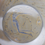 Rene Lalique Une Figurine Et Fleurs Plate