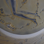 Rene Lalique Une Figurine Et Fleurs Plate