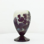 Galle cameo glass footed landscape vase