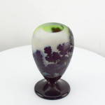 Galle cameo glass footed landscape vase
