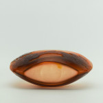 Galle cameo glass landscape crescent shaped vase