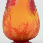Galle cameo poppy footed vase