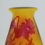 Galle cameo poppy footed vase