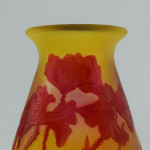 Galle cameo poppy footed vase