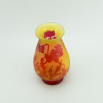 Galle cameo poppy footed vase