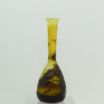 Galle Landscape banjo cameo glass vase