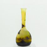 Galle Landscape banjo cameo glass vase