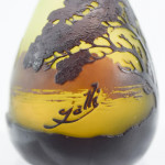 Galle Landscape banjo cameo glass vase
