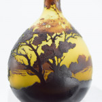 Galle Landscape banjo cameo glass vase