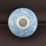 Rene lalique Aras Vase cased opalescent glass