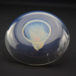 Rene Lalique opalescent glass moineau ashtray