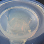 Rene Lalique opalescent Souris (mouse) ashtray