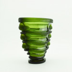 Rene Lalique  Olive green saint-marc vase