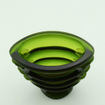 Rene Lalique  Olive green saint-marc vase