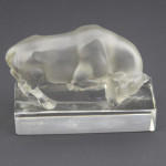 Rene Lalique Taureau paperweight
