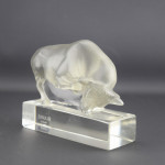 Rene Lalique Taureau paperweight
