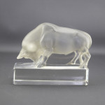 Rene Lalique Taureau paperweight
