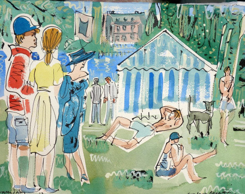 Taking the sun at Henley Regatta