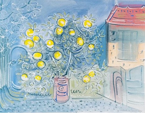 Lemon Tree at Chateau de St Loup