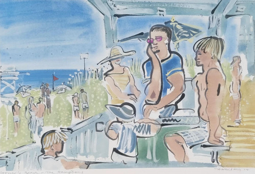 Lunch at Coopers Beach, The Hamptons