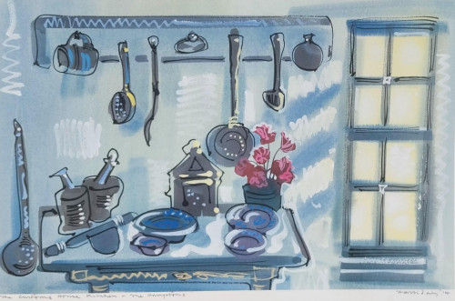 Kitchen at the Customs House, Sag, The Hamptons