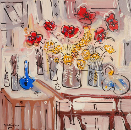 The Red Studio Still Life