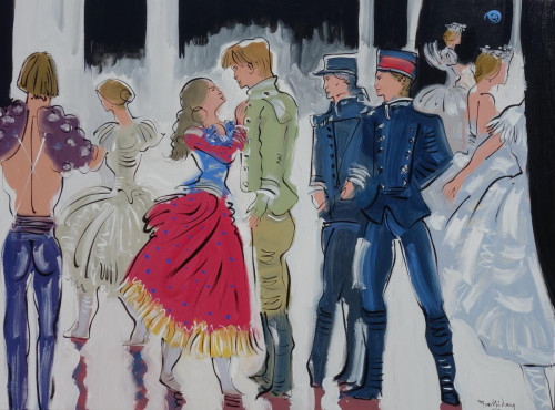'In the Wings of the theatre'.