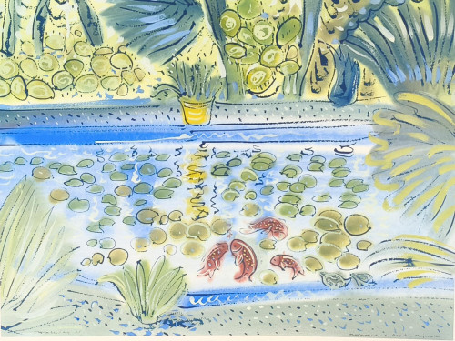Jardin Majorelle, Carp and Lotus