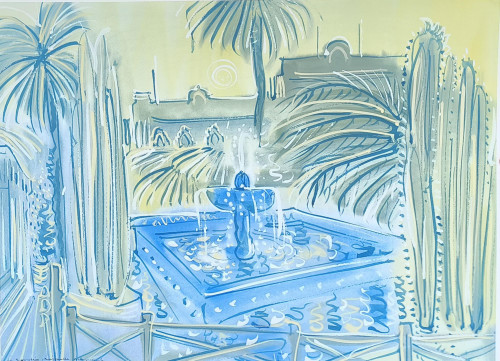 A Fountain at Villa Oasis