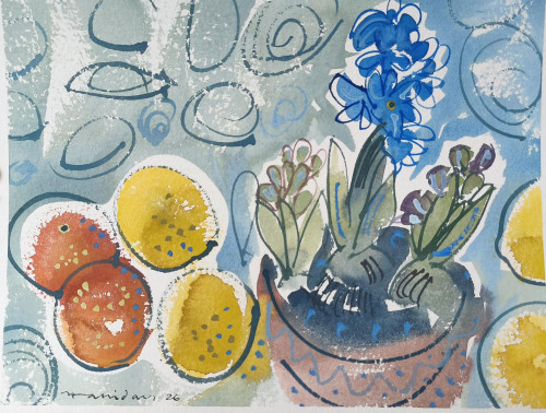 Hyacinth and lemons