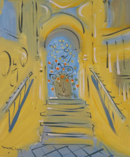 Staircase and Nasturtiums in Sorrento