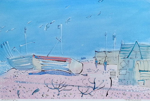 Suffolk, Fishing Boats at Aldeburgh