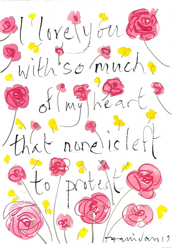 Shakespeare Valentine XII, I love you with so much...