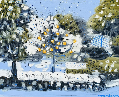 Persimmon Tree in Winter