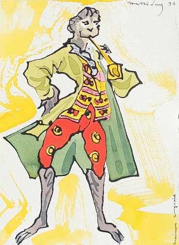 Meissen figure, Monkey playing a cornet