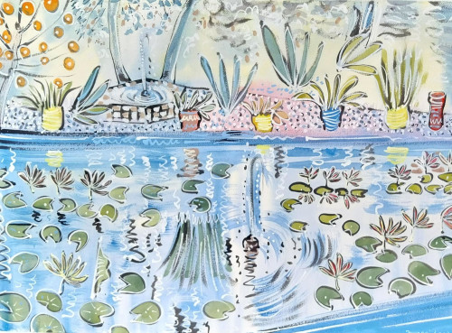 The Pond at Jardin Majorelle