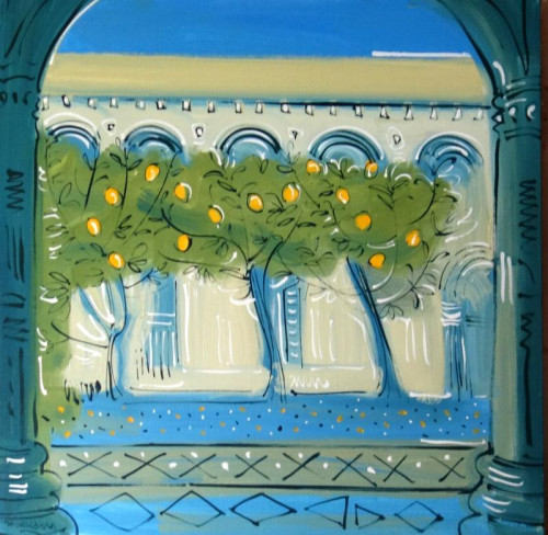 Courtyard of the Palazzo Doria Pamphilij, Rome